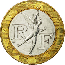 Coin, France, Génie, 10 Francs, 1990, Paris, VF(30-35), Bi-Metallic, KM:964.1