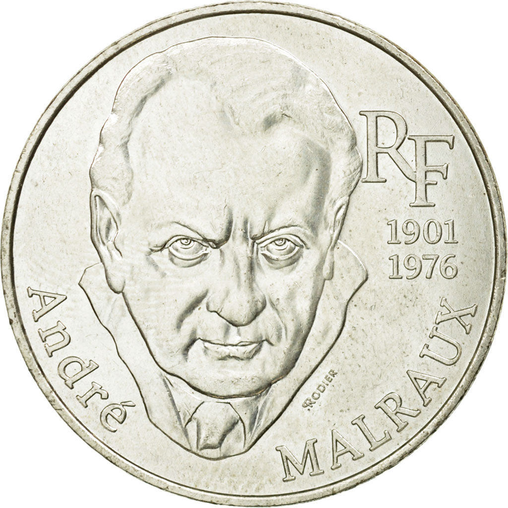 Coin, France, André Malraux, 100 Francs, 1997, Paris, MS(63), Silver, KM:1188