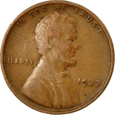 Moneta, Stati Uniti, Lincoln Cent, Cent, 1933, U.S. Mint, Philadelphia, BB