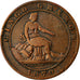 Coin, Spain, Provisional Government, 5 Centimos, 1870, Madrid, F(12-15), Copper