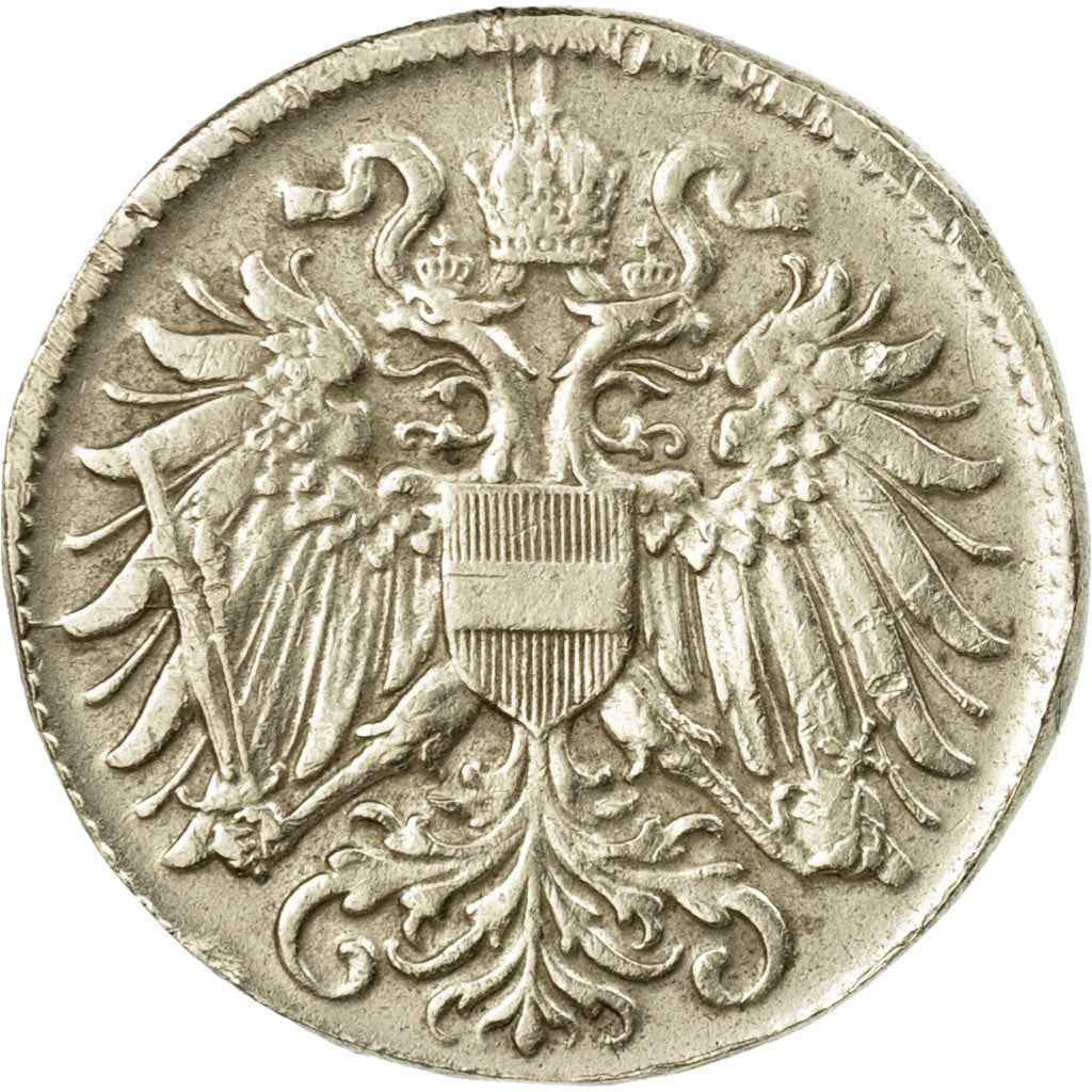 Moneda, Austria, Franz Joseph I, 10 Heller, 1916, MBC+, Cobre - níquel - cinc