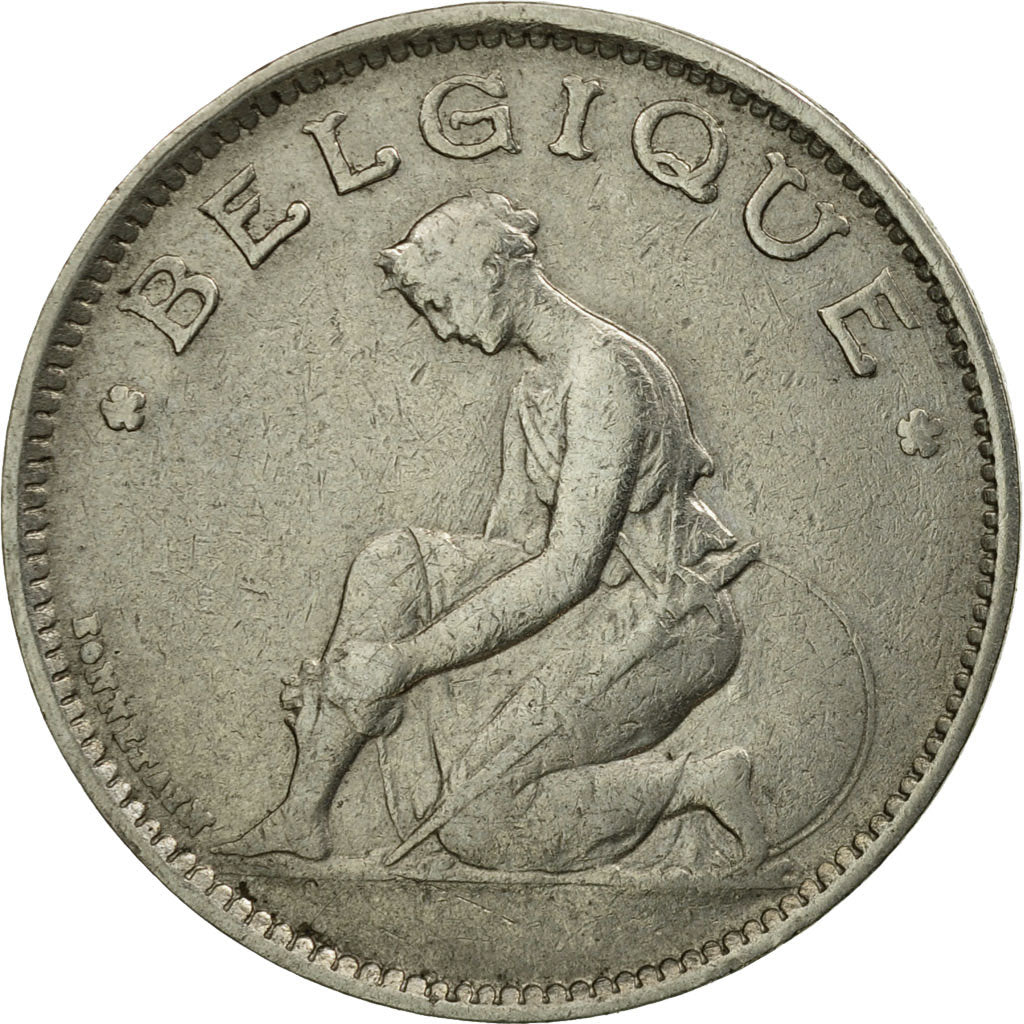 Moneta, Belgio, Franc, 1928, BB+, Nichel, KM:89