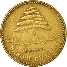 Coin, Lebanon, 5 Piastres, 1970, EF(40-45), Nickel-brass, KM:25.1