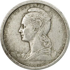 Munten, Frans West Afrika, 2 Francs, 1948, Paris, FR+, Aluminium, KM:4
