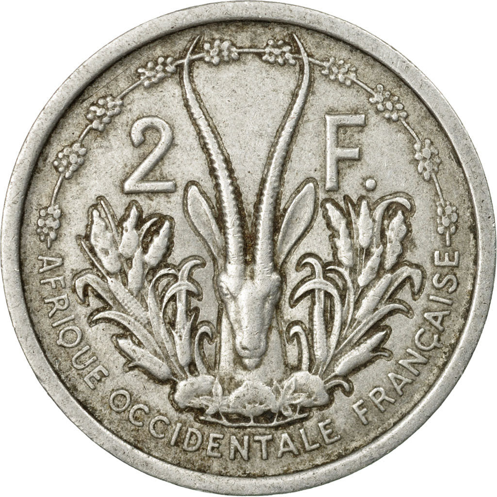 Munten, Frans West Afrika, 2 Francs, 1948, Paris, FR+, Aluminium, KM:4