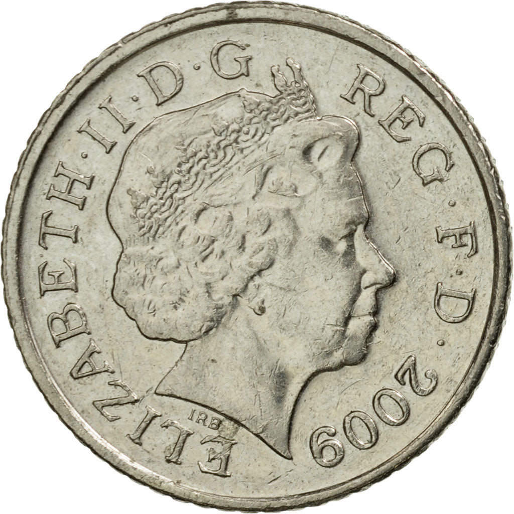 Münze, Großbritannien, Elizabeth II, 5 Pence, 2009, SS+, Copper-nickel