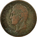 Münze, Monaco, Honore V, 5 Centimes, Cinq, 1837, Monaco, SGE+, Kupfer
