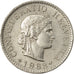 Münze, Schweiz, 5 Rappen, 1968, Bern, SS, Copper-nickel, KM:26