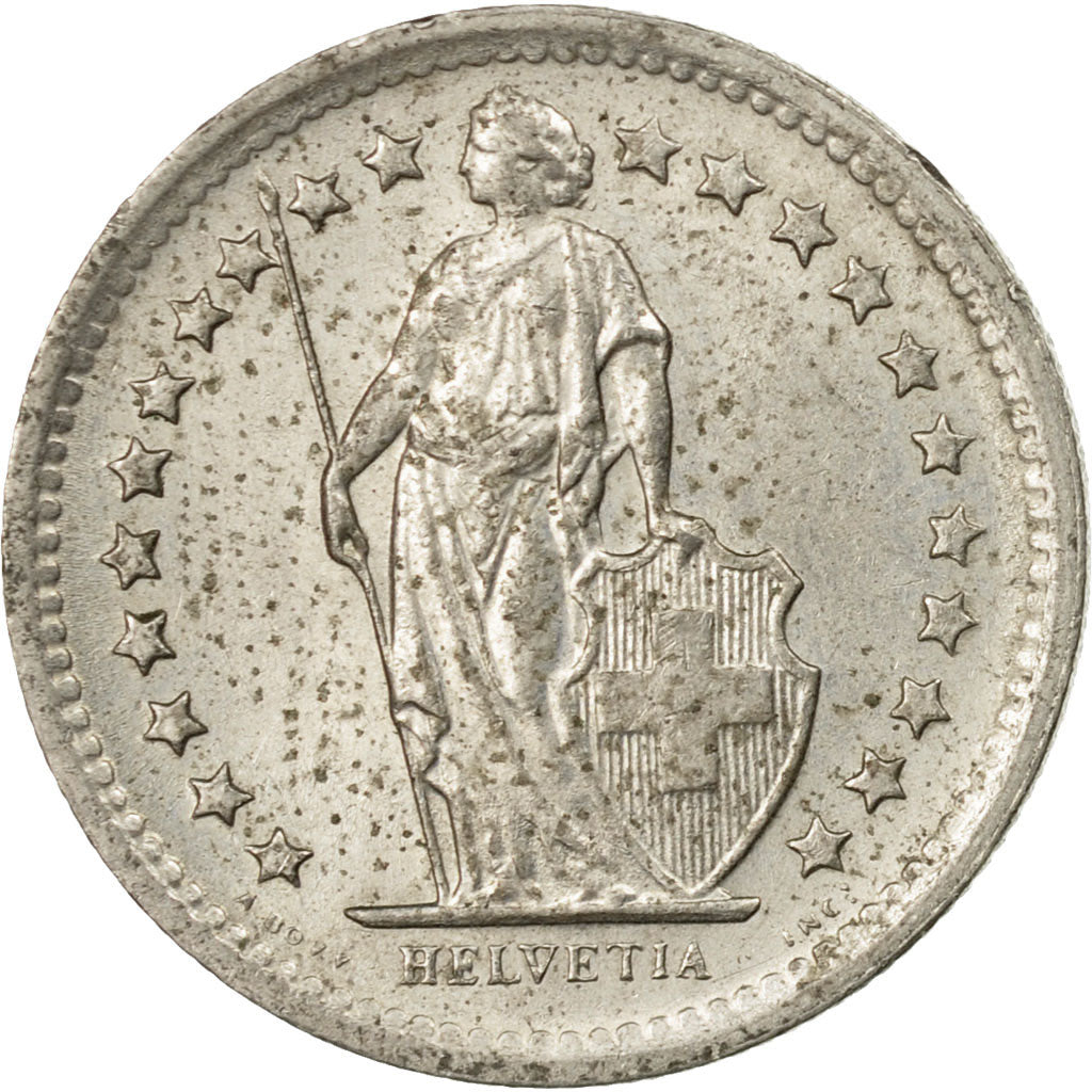 Moneda, Suiza, 1/2 Franc, 1969, Bern, BC+, Cobre - níquel, KM:23a.1