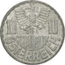 Coin, Austria, 10 Groschen, 1963, Vienna, VF(20-25), Aluminum, KM:2878