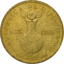 Coin, Colombia, 20 Pesos, 1985, EF(40-45), Aluminum-Bronze, KM:271