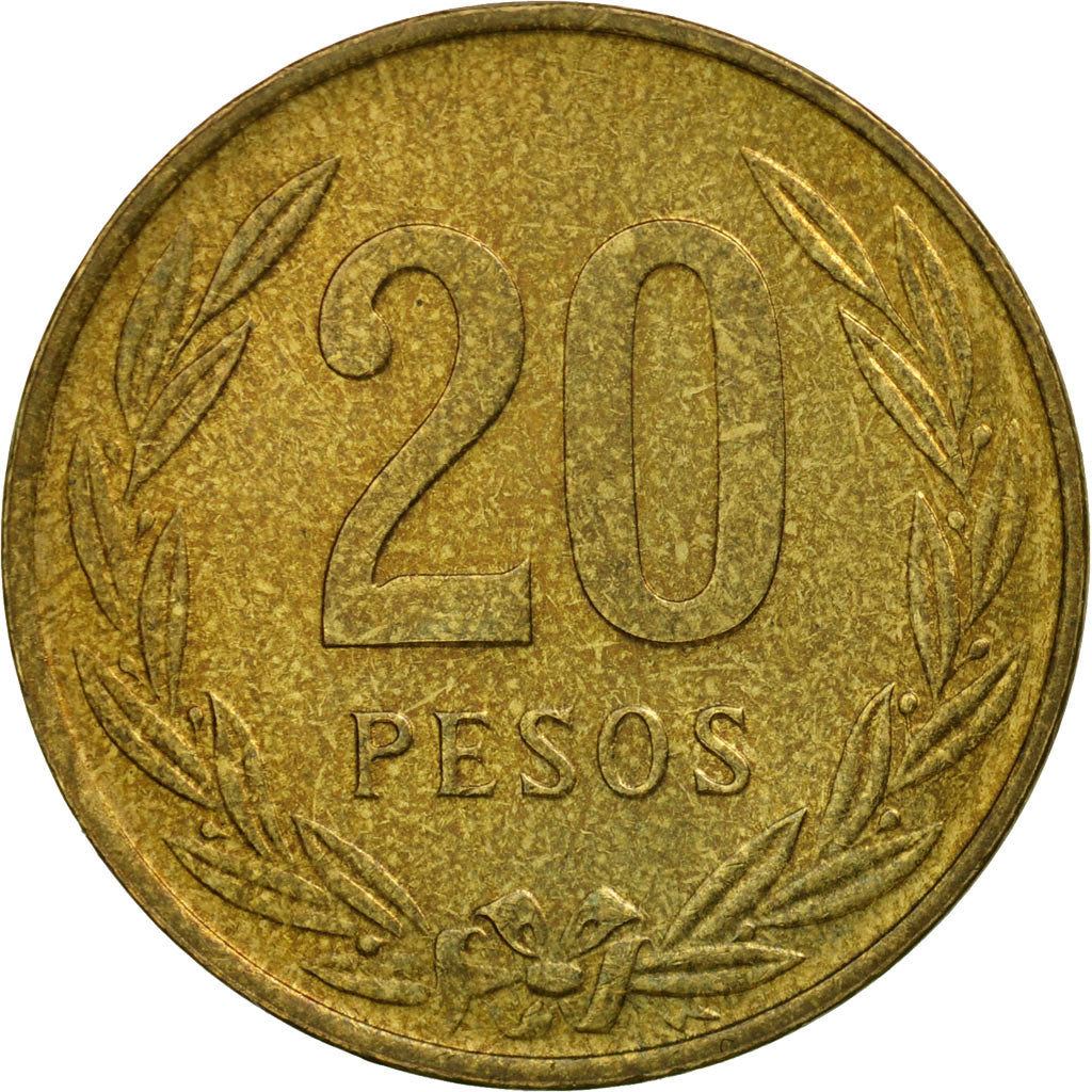 Coin, Colombia, 20 Pesos, 1985, EF(40-45), Aluminum-Bronze, KM:271