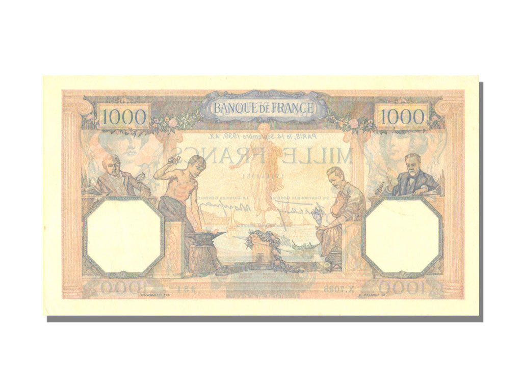 Francia, 500 Francs, Cérès et Mercure, 1939, 1939-09-14, SPL, Fayette:38.36