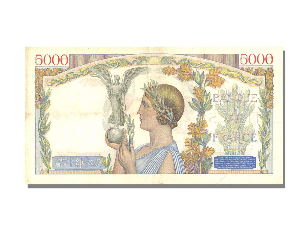 5000 Francs Type Victoire « Taille Douce »
