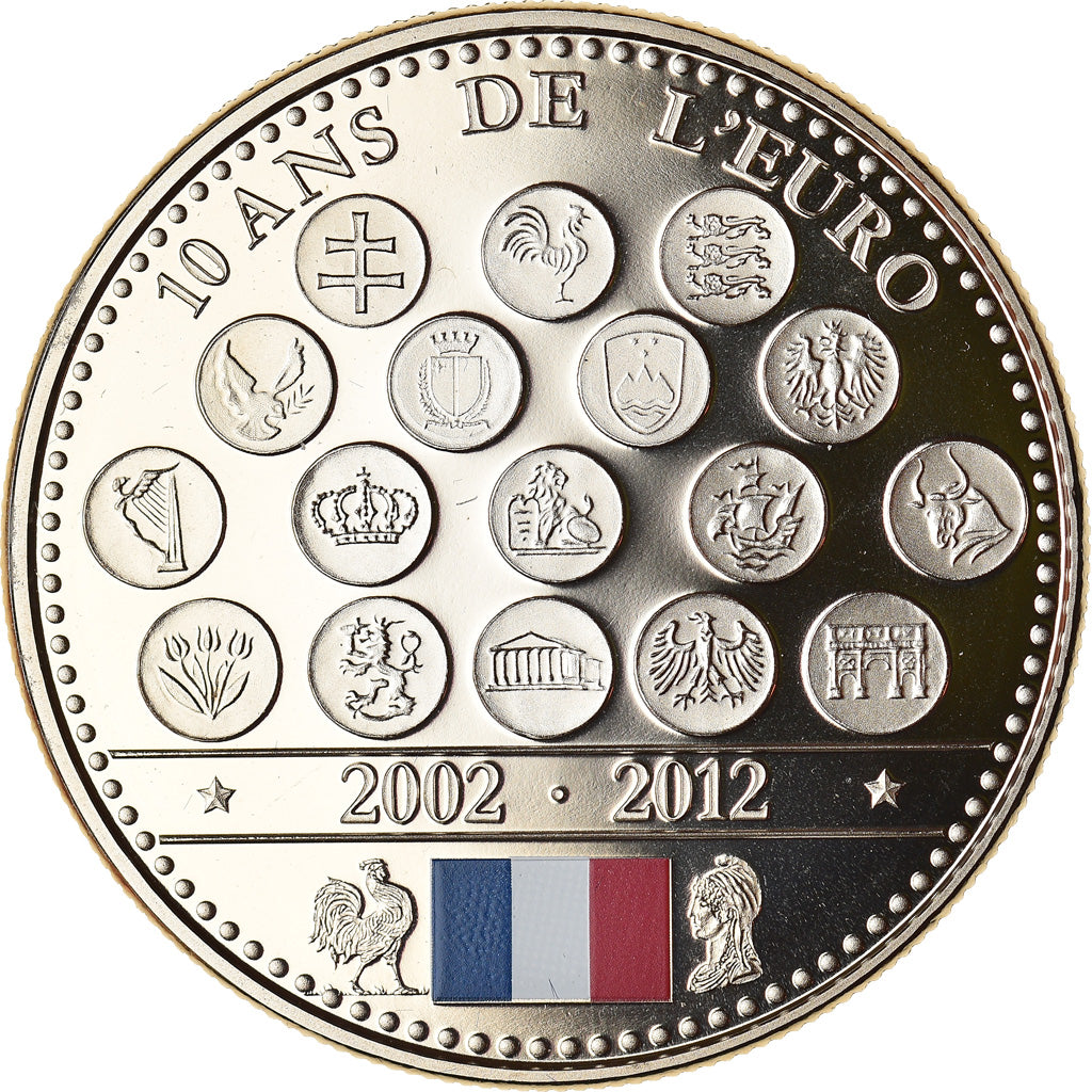 França, Medal, L'Europe des XXVII, 10 Ans de l'Euro, Políticas, Sociedade