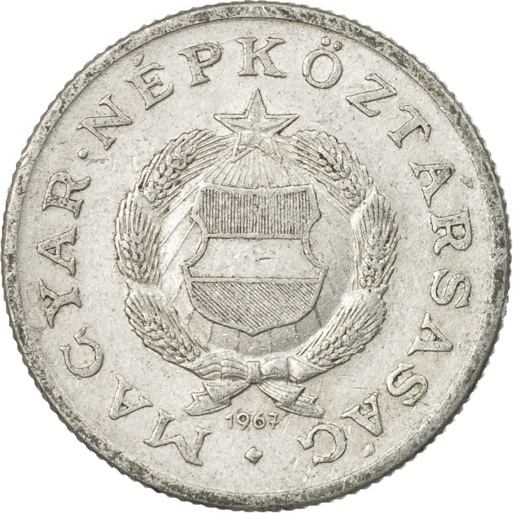 Moneta, Węgry, Forint, 1967, Budapest, VF(30-35), Aluminium, KM:575