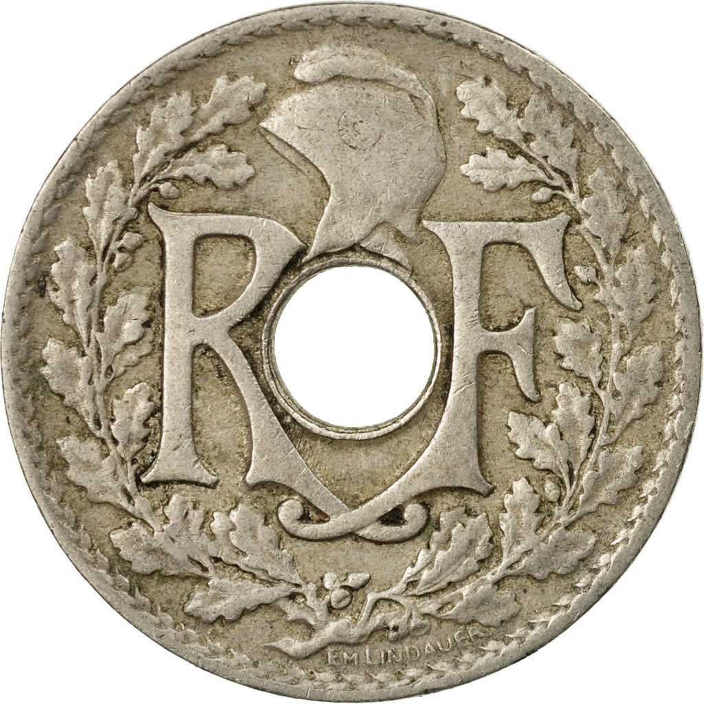 Moneta, Francja, Lindauer, 10 Centimes, 1920, Paris, VF(30-35), Miedź-Nikiel