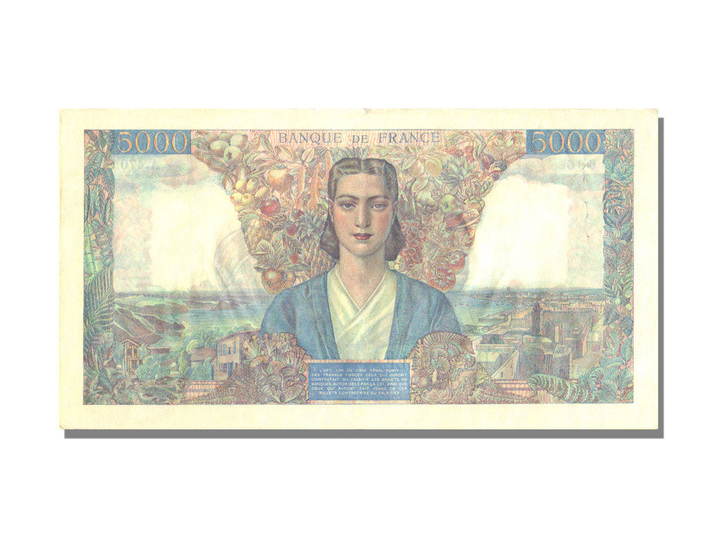 FRANCE, 5000 Francs, 1945, KM #103c, 1945-04-05, UNC(60-62), Fayette #47.20