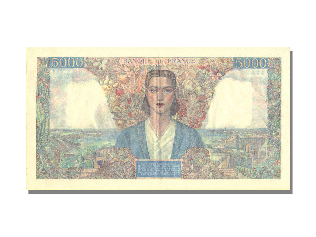 France, 5000 Francs, 5 000 F 1942-1947 ''Empire Français'', 1945, KM #103c, 1...