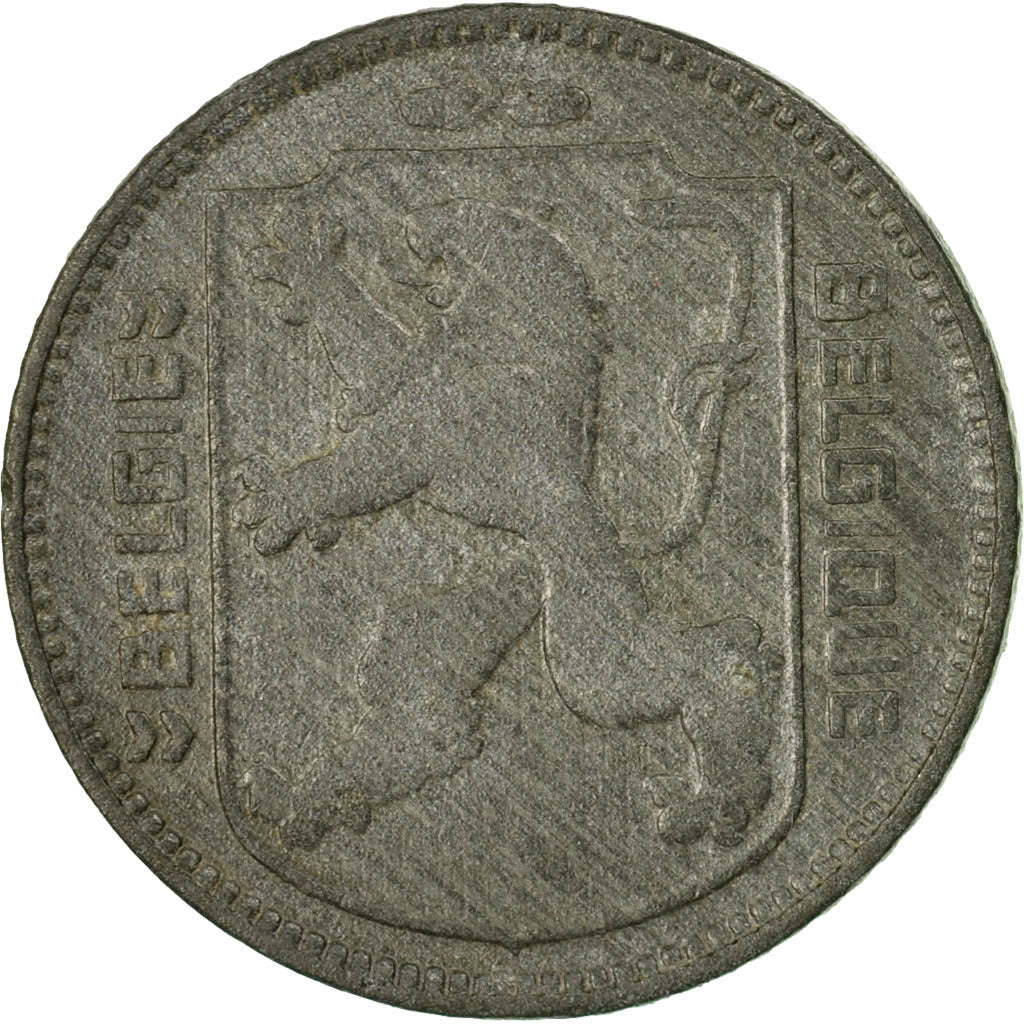 Coin, Belgium, Franc, 1944, AU(50-53), Zinc, KM:128