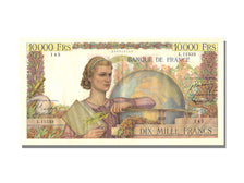 France, 10,000 Francs, 10 000 F 1945-1956 ''Génie Français'', 1956, KM #132d, 19
