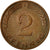 Coin, GERMANY - FEDERAL REPUBLIC, 2 Pfennig, 1965, Stuttgart, EF(40-45), Bronze