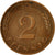 Coin, GERMANY - FEDERAL REPUBLIC, 2 Pfennig, 1950, Stuttgart, EF(40-45), Bronze