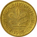 Coin, GERMANY - FEDERAL REPUBLIC, 5 Pfennig, 1983, Karlsruhe, VF(30-35), Brass