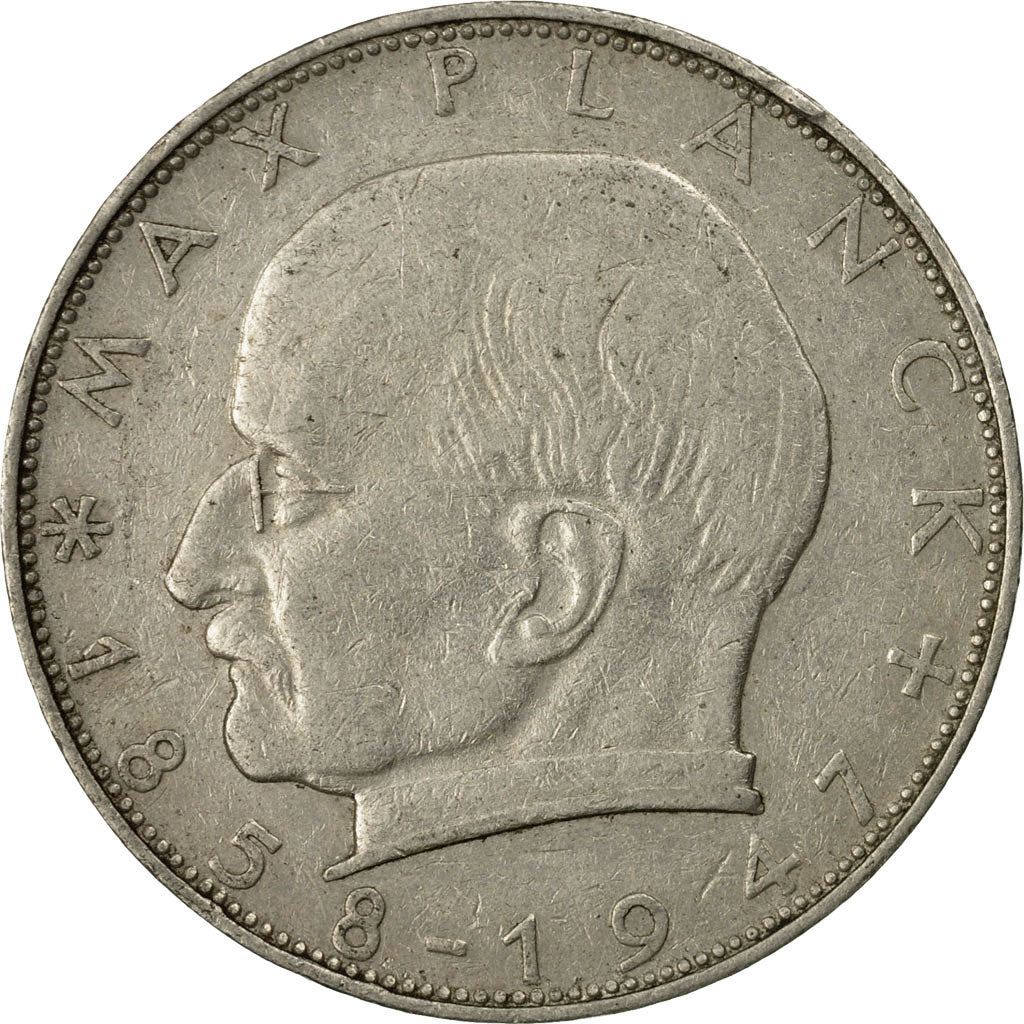 Coin, GERMANY - FEDERAL REPUBLIC, 2 Mark, 1957, Stuttgart, EF(40-45)