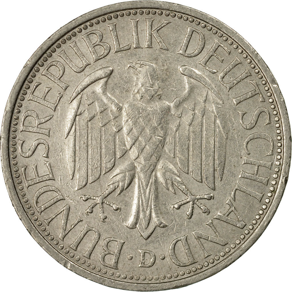 Munten, Federale Duitse Republiek, Mark, 1976, Karlsruhe, ZF, Copper-nickel