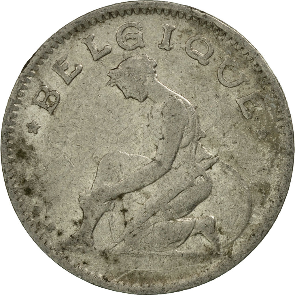 Coin, Belgium, 50 Centimes, 1923, F(12-15), Nickel, KM:87