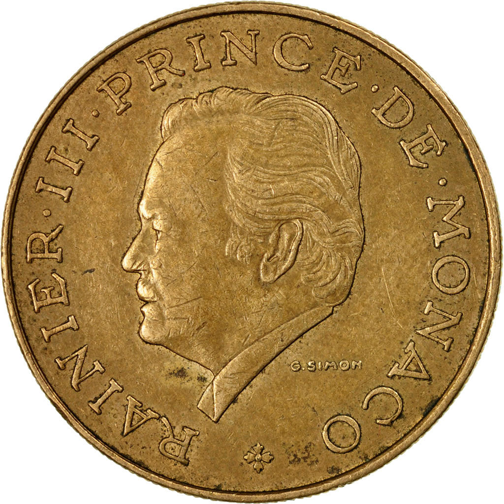 Münze, Monaco, Rainier III, 10 Francs, 1978, S+, Copper-Nickel-Aluminum