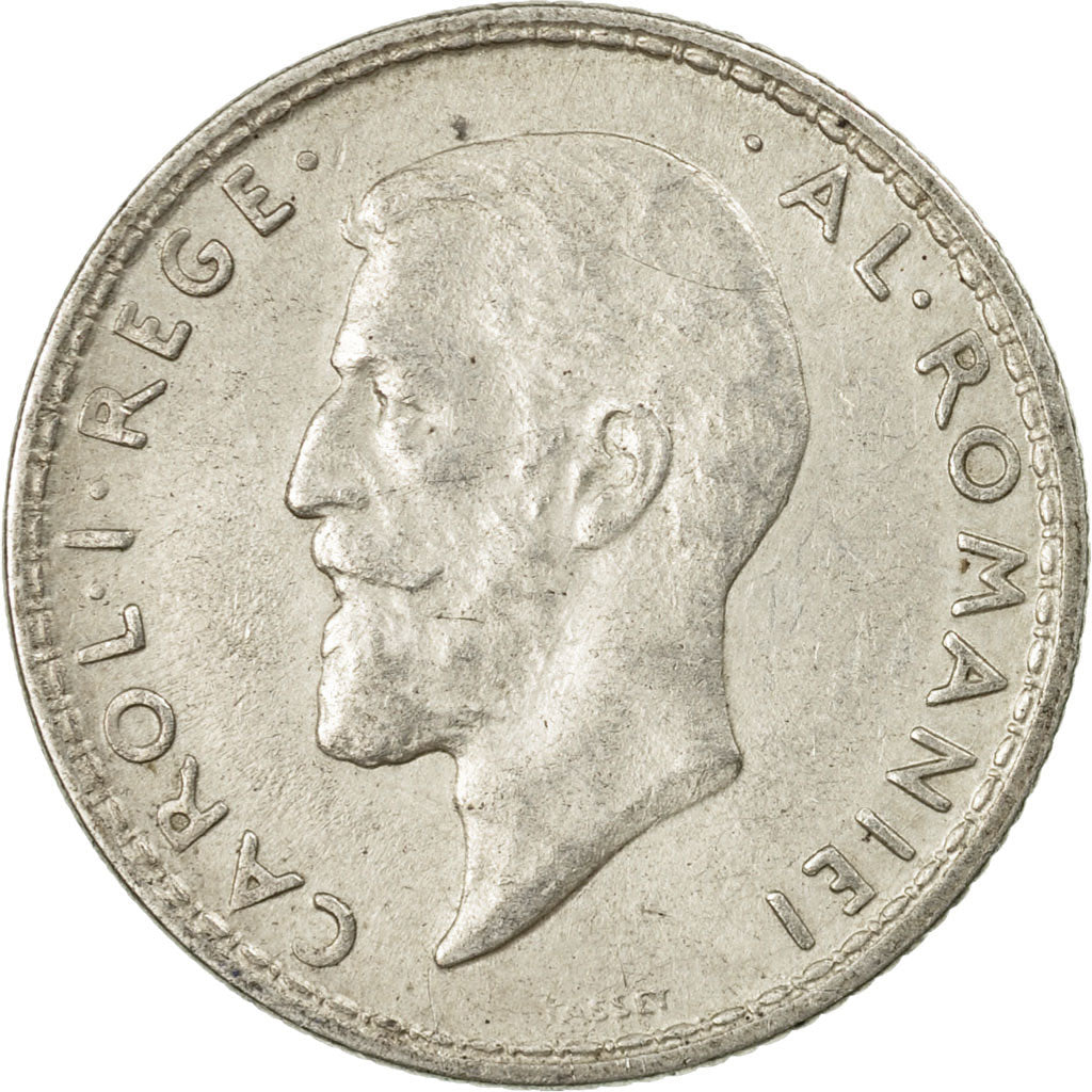 Coin, Romania, Carol I, Leu, 1914, EF(40-45), Silver, KM:42