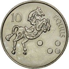 Coin, Slovenia, 10 Tolarjev, 2005, AU(55-58), Copper-nickel, KM:41