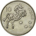 Coin, Slovenia, 10 Tolarjev, 2005, AU(55-58), Copper-nickel, KM:41