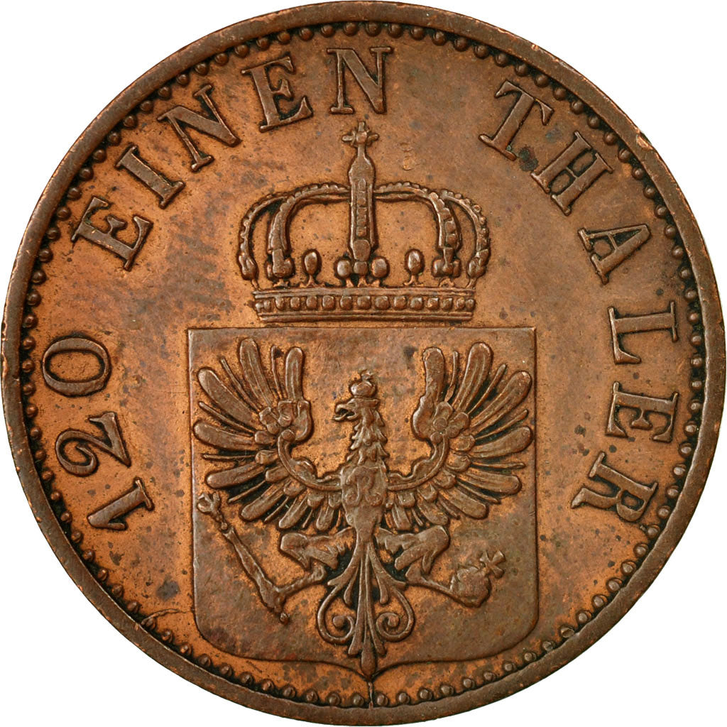 Coin, German States, PRUSSIA, Wilhelm I, 3 Pfennig, 1869, Berlin, EF(40-45)