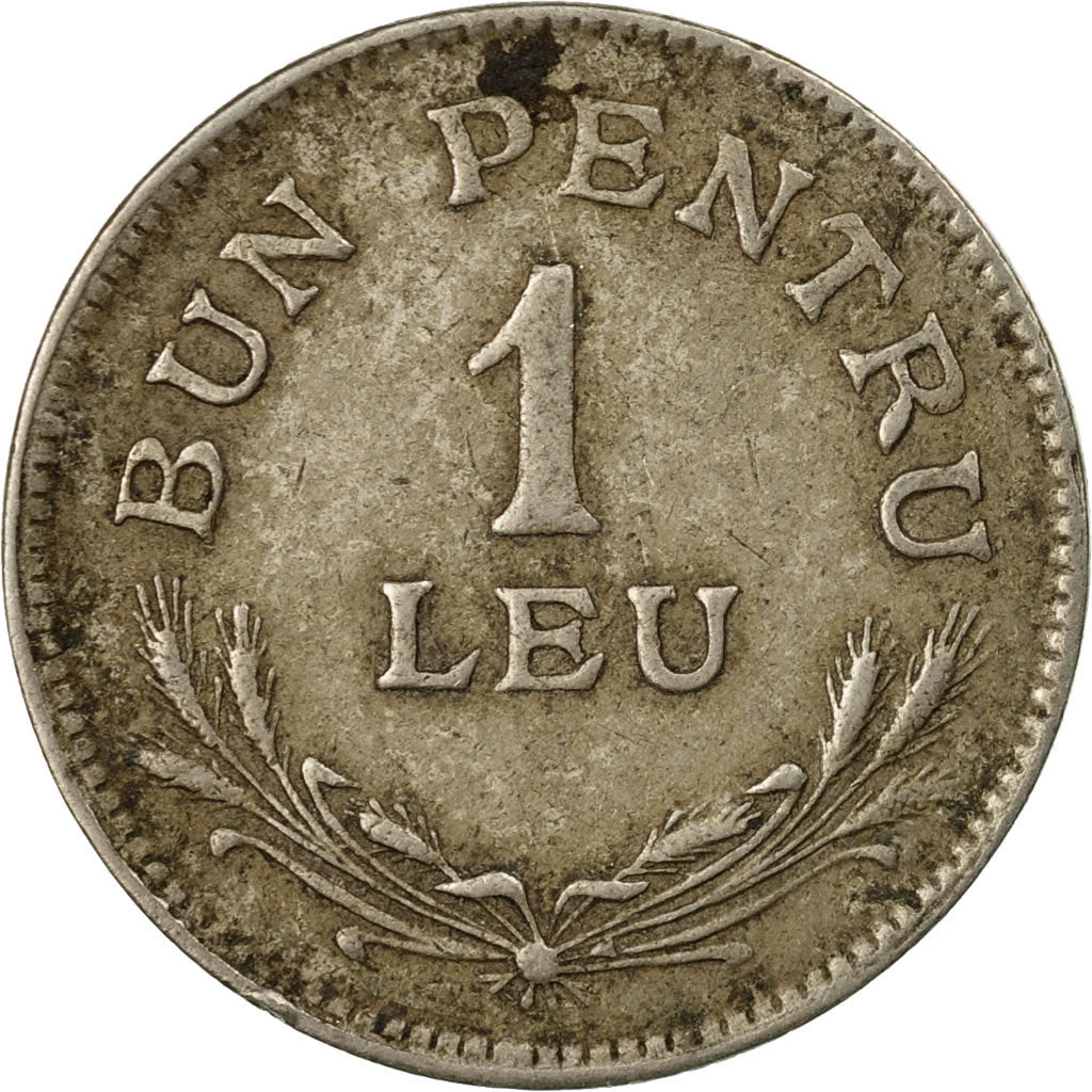 Coin, Romania, Ferdinand I, Leu, 1924, EF(40-45), Copper-nickel, KM:46