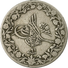 Coin, Egypt, Abdul Hamid II, 5 Qirsh, 1293, EF(40-45), Silver, KM:294