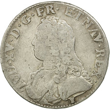 Moneta, Francia, Louis XV, Écu aux branches d'olivier, Ecu, 1727, Rennes, MB