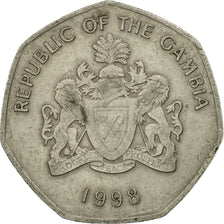 Moneta, GAMBIA, Dalasi, 1998, BB, Rame-nichel, KM:59