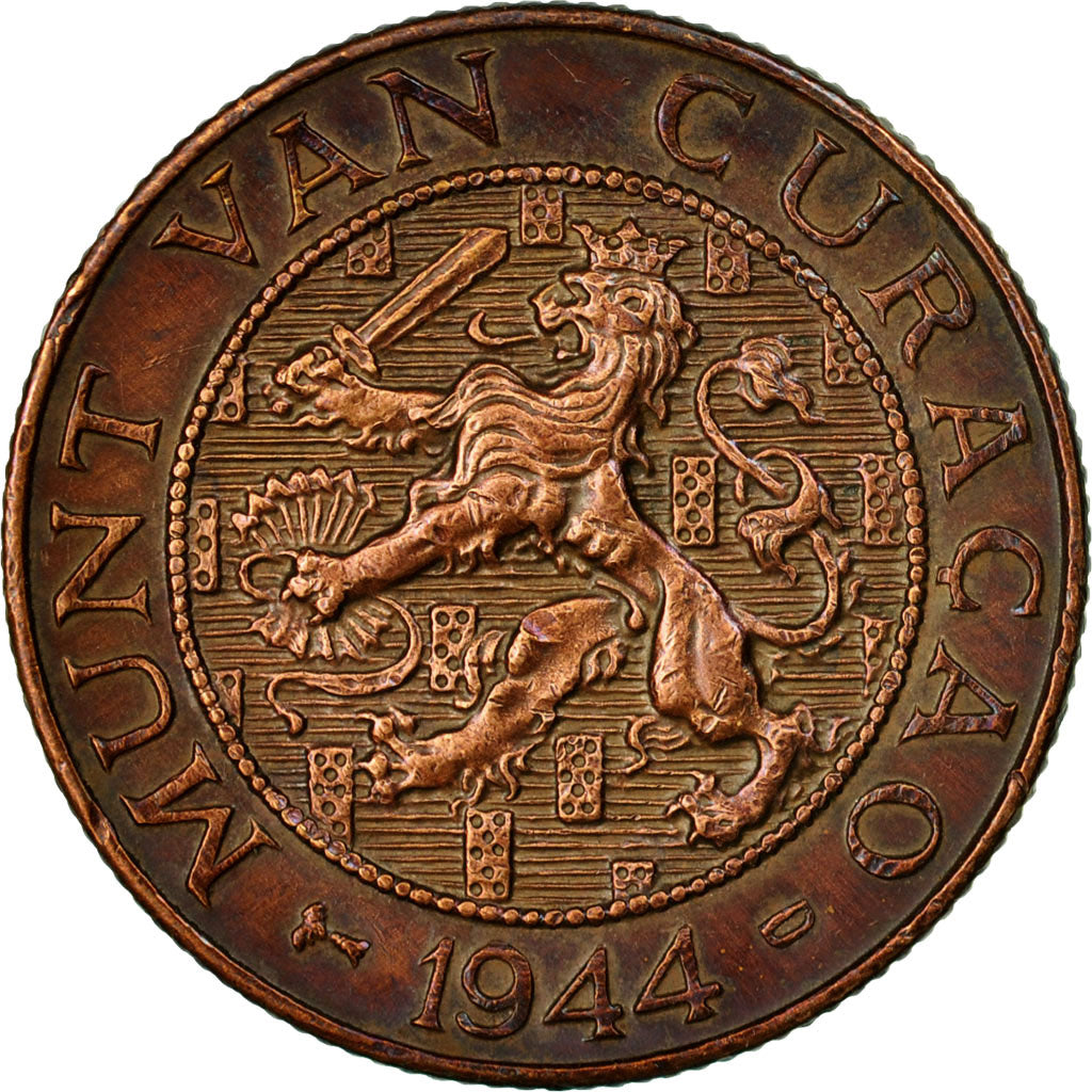 Monnaie, Curacao, 2-1/2 Cents, 1944, Denver, USA, TTB, Bronze, KM:42