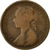 Coin, Great Britain, Victoria, 1/2 Penny, 1891, VF(20-25), Bronze, KM:754