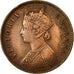Coin, INDIA-BRITISH, Victoria, 1/4 Anna, 1887, EF(40-45), Copper, KM:486