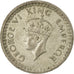 Coin, INDIA-BRITISH, George VI, 1/2 Rupee, 1944, EF(40-45), Silver, KM:552