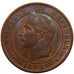 Second Empire, 10 Centimes Napoléon III Tête Laurée, 1862 BB, PCGS MS64BN