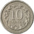 Coin, Poland, 10 Groszy, 2000, Warsaw, EF(40-45), Copper-nickel, KM:279