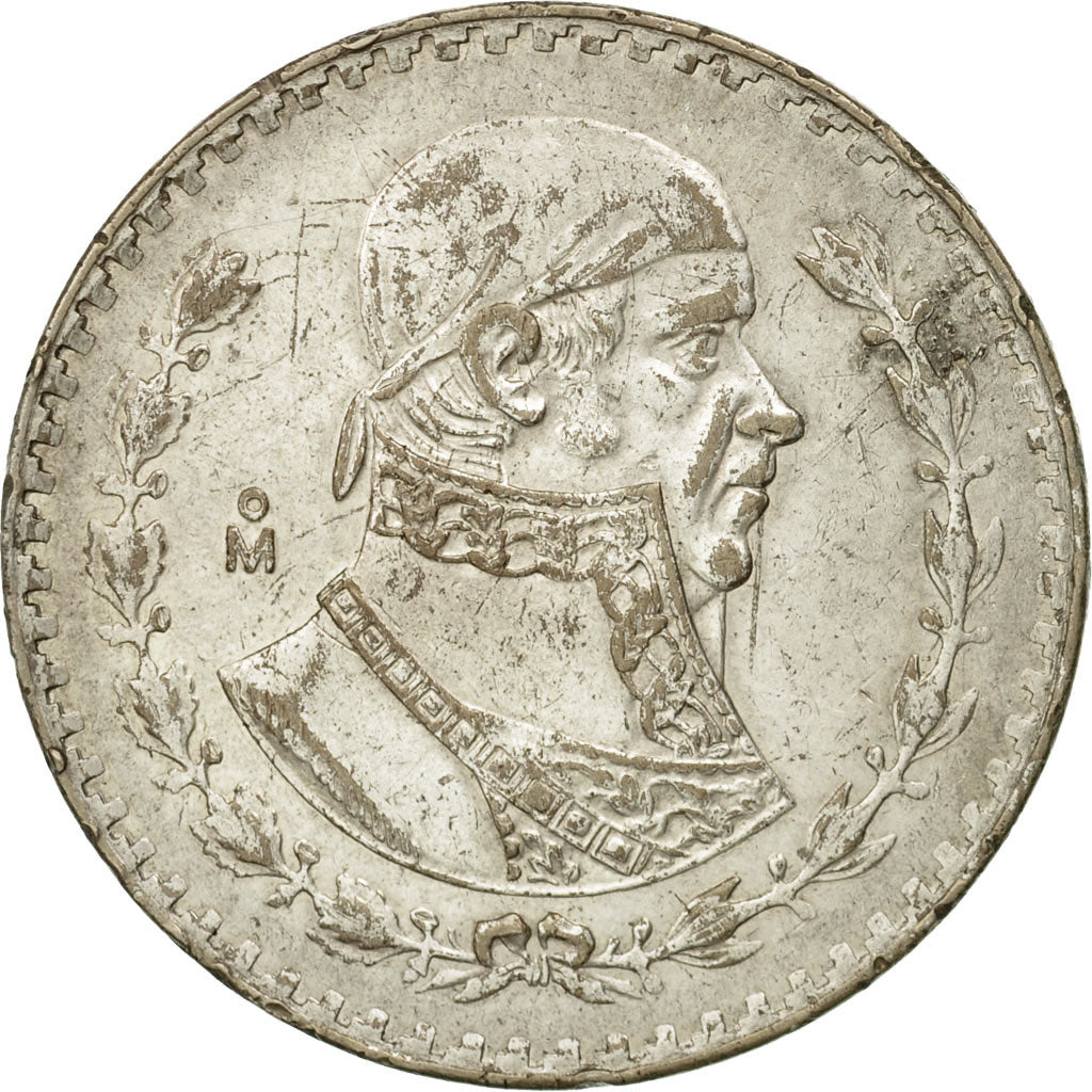 Moneda, México, Peso, 1966, Mexico City, BC+, Plata, KM:459