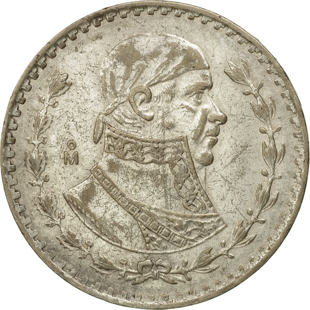 Moneda, México, Peso, 1962, Mexico City, BC+, Plata, KM:459