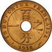 Coin, FRENCH INDO-CHINA, Cent, 1938, Paris, EF(40-45), Bronze, KM:12.1
