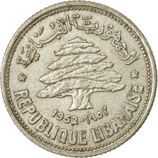 Münze, Lebanon, 50 Piastres, 1952, Utrecht, SS, Silber, KM:17